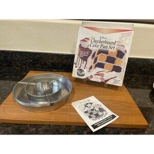 Norpro Checkerboard Cake Pan Set, 4 piece Set